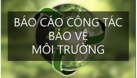 Báo cáo công tác BVMT năm 2023